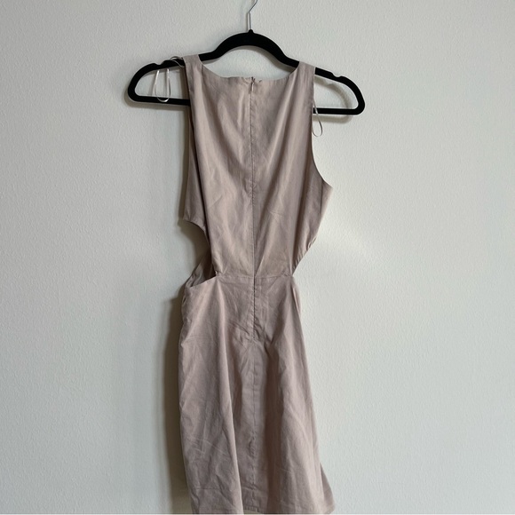 Zara Cut Out Linen Blend Dress size small - Picture 4 of 4